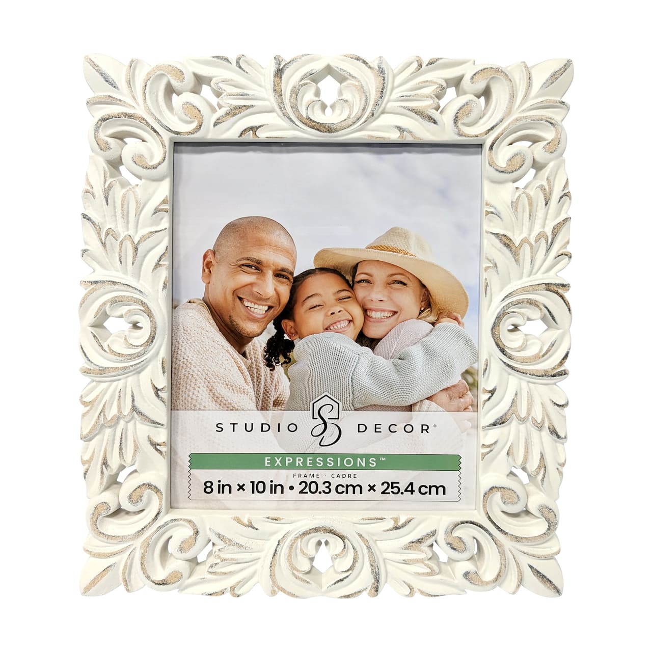 6 Pack: Expressions™ 8" x 10" Whitewash Fleur-De-Lis Frame by Studio Décor®